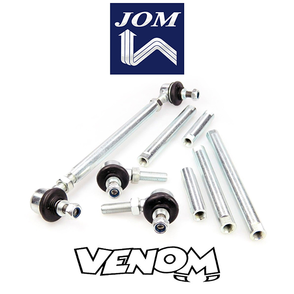 JOM Adjustable Drop Links Anti Roll Bar Links For BMW 5 Series E60 E61 – Front Left & Right Kit, Adjustable -120mm To +50mm